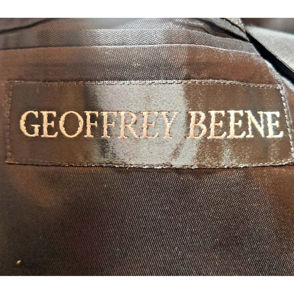 Mens Size 46 Regular Geoffrey Beene Wool and Camelhair Herringbone Blazer Jacket - Picture 5 of 8